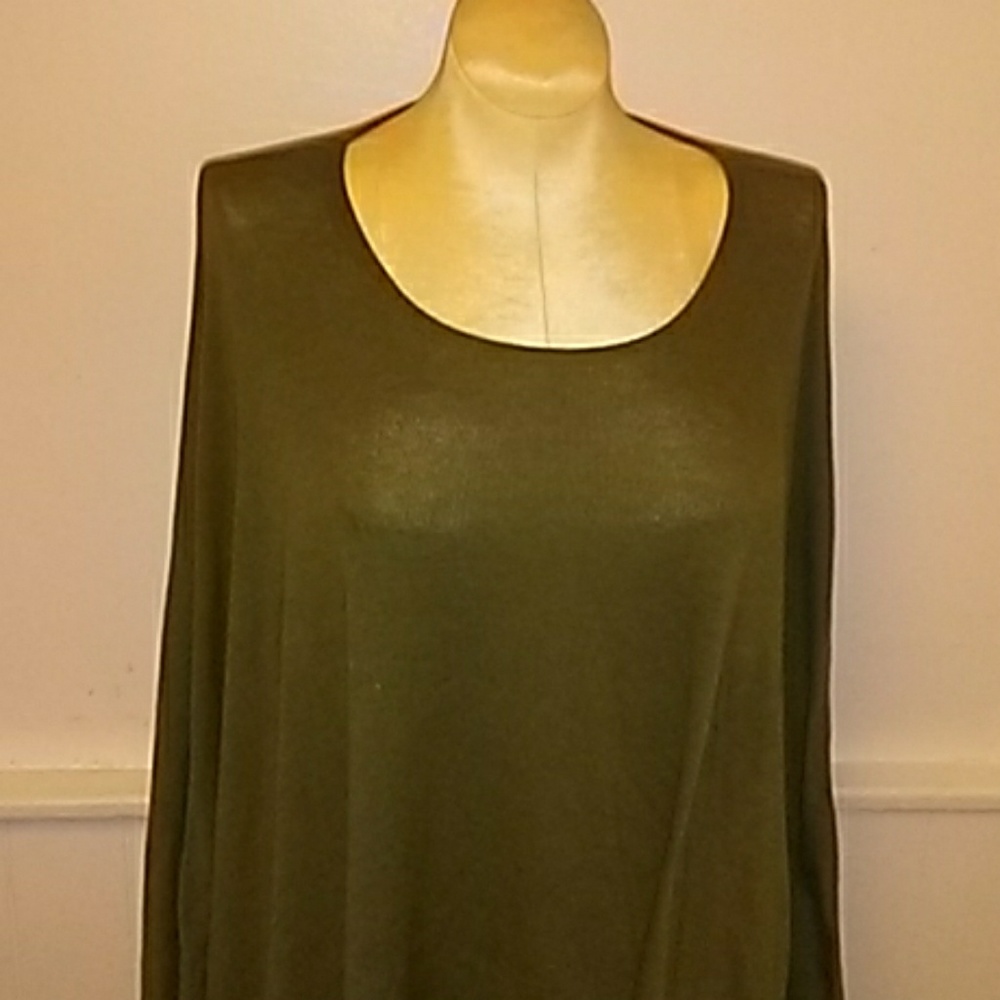Army Green Sweater Poncho